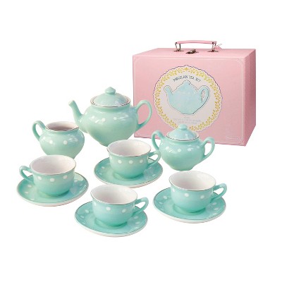 Porcelain Tea Set Mint - Bright Stripes