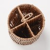 The Lakeside Collection Rattan Basket Serving Collection - Flatware Caddy - 2 of 4