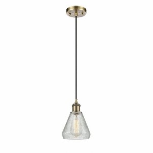 Conesus - 1 Light Cord Hung Mini Pendant In Industrial Style-10 Inches Tall and 6 Inches Wide - 1 of 1