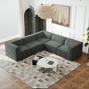 NicBex 106 Inch Chenille Modular L Shaped Sectional Sofa Foam-Filled Compressed Sofa for Living Room,Bedroom - 2 of 4
