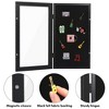 Americanflat 15x8.5 Pin Display Case Shadow Box for Collectibles with Shatter-Resistant Glass - Black - 4 of 4