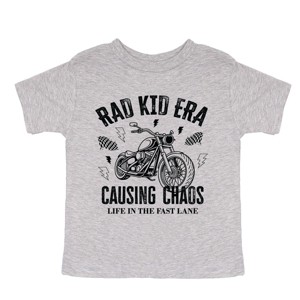 Rad Kid Era Causing Chaos - Youth Short Sleeve Graphic T-Shirt and Toddler Short Sleeve Graphic T-Shirt - 1 of 3