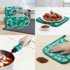 REGALWOVEN Heat Resistant 4 Piece Oven Mitts and Pot Holders Set for Kitchen Use - 4 of 4