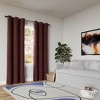 Sun Zero Blackout Cascade Pleated Velvet Grommet Curtain Panel - image 4 of 4