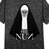 The Nun Logo Crew Neck Short Sleeve Charcoal Heather Women's Night Shirt - 2 of 2