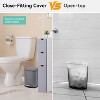 Stainless Steel Trash Can with Lid – Soft Close Step-On Pedal, Fingerprint-Resistant, Ideal for Kitchen or Bathroom - 4 of 4