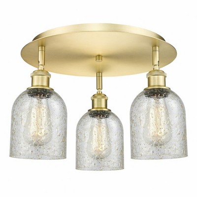 Caledonia - 3 Light Flush Mount In Industrial Style-9.5 Inches Tall and 16.75 Inches Wide