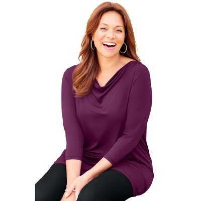Catherines Women's Plus Size Dream Drape Top