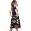 DC Comics Girl's Batman Logo Tank Nightgown Costume Pajama Dress Black - 4 of 4