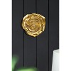 S/2 Gold Rose Hanging Wall Accents - 4 of 4