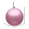 Vickerman Pink Ball Ornament - 2 of 4