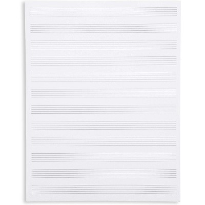 Bright Creations 96x Music Manuscript Staff Blank Sheet Paper Song writing Composing Notebook Pad