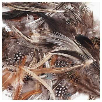 Larryhot Gold Goose Feathers For Cfafts - 6-8 Inch 60 Pcs Natural Feathers  For Wedding Party Decorations,Diy Crafts And Clothing