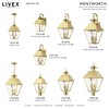 Livex Lighting Wentworth 4 - Light Post Light in  Natural Brass - 3 of 4