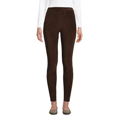 Lands' End Women's Sport Knit High Rise Corduroy Leggings