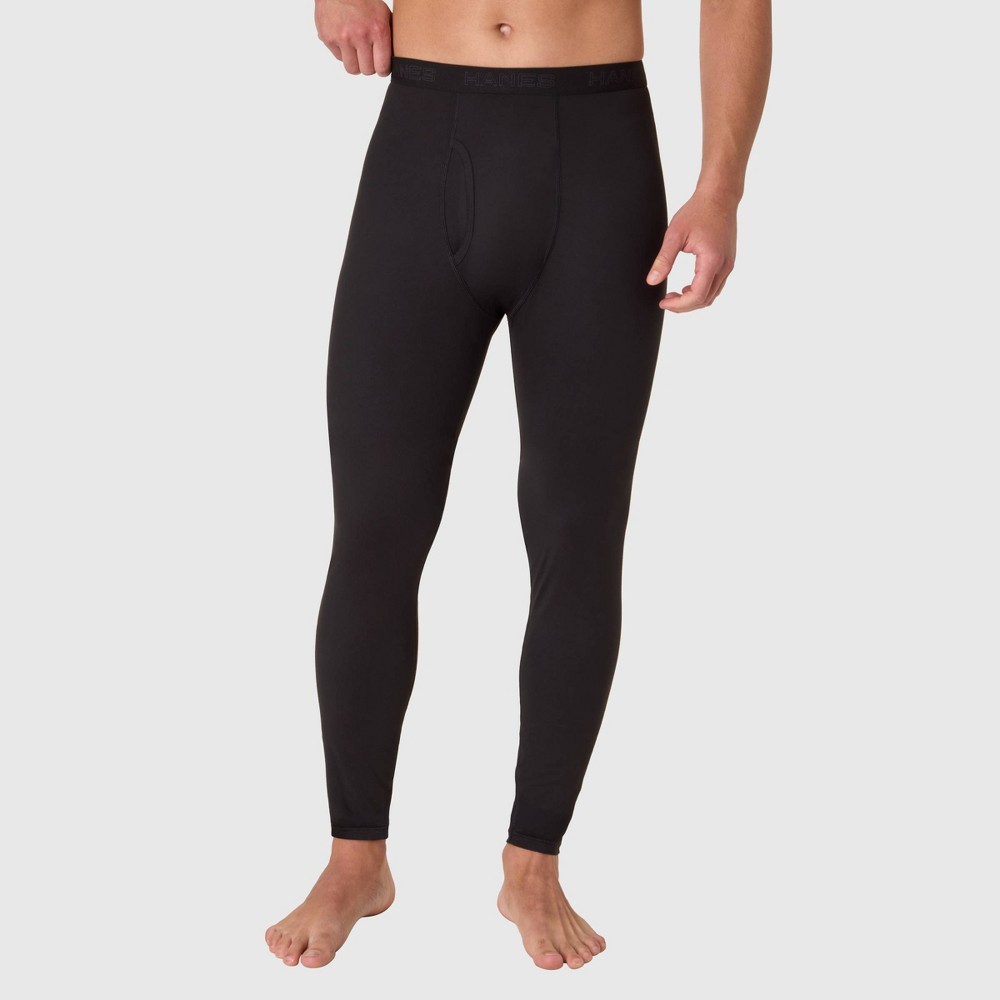 Hanes Men's Thermal Performance Pants - Black S