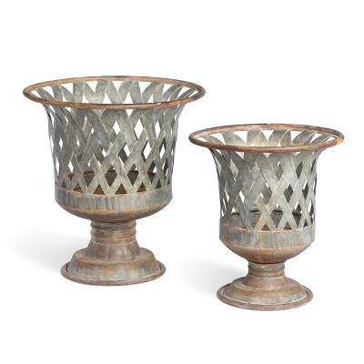 Park Hill Collection Woven Metal Classic Urn