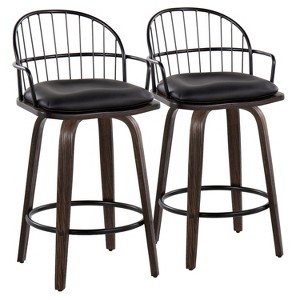 Set of 2 Riley Counter Height Barstools - LumiSource
 - 1 of 4