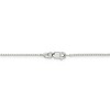 Black Bow Jewelry 1mm Sterling Silver, Mirror Box Chain Necklace - 4 of 4