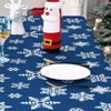Snowflakes Christmas tablecloth, white Xmas tablecloth, gray Christmas tablecloth, new year tablecloth - 4 of 4