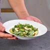 KTMBDW White Dinner Plates Set of 6, 9.5 Inch Salad Serving Modern Round Dishes - Dishwasher, Microwave, Oven Safe, Scratch Resistant, Smooth Glaze - 4 of 4