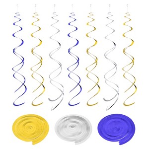 Unique Bargains Party Decoration Hanging Swirls Double Strip Streamer 30 Pcs - 1 of 4