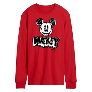 Men's - Disney - Mickey Mouse Long Sleeve Graphic T-Shirt - 1 of 3