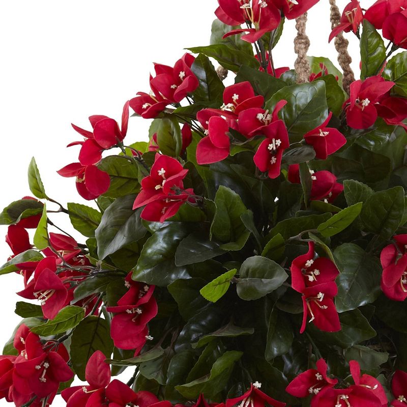 Nearly Natural Bougainvillea Hanging Basket UV Resistant (Indoor/Outdoor), 3 of 7