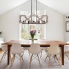 Bella Depot 5-Light Wood Ceiling Light Adjustable Pendant Light Farmhouse Chandelier - 2 of 4