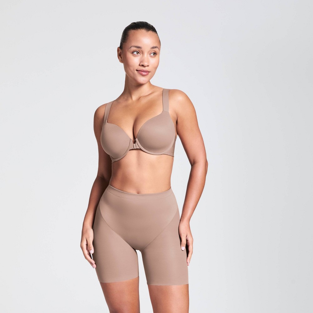ASSETS by SPANX Booty Lift Mid-Thigh Shapewear - Champagne 2X: Medium Compression, Bottom Lifting, Thigh Slimming, Nylon Blend