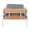NicBex Polyester Accent Chair,Upholstered Living Room Chairs with Mid-Height Back and Wood Panel,Cozy Armchair,Accent Chairs for Living Room - 4 of 4