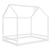 CAVINAS Twin/Full Size Wooden House-Shaped Bed Frame,Cute Floor Bed for Kids Room,Bedroom - 3 of 4