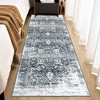 Area Rug Oriental Vintage Distressed Rug for Living Room Bedroom - 2 of 4