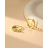 Molenia 14K Gold Square Hoop Earrings for Women 925 Sterling Silver with CZ Geometric Rectangle Earrings Trendy  Graduation Birthday Gifts for Her - 3 of 4
