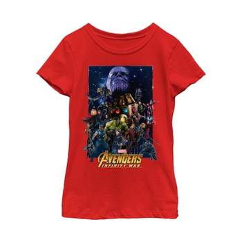 Girl\'s Marvel Avengers: Infinity Logo T-shirt War : Target