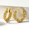 Ross-Simons 18kt Gold Over Sterling Filigree Hoop Earrings - 3 of 4
