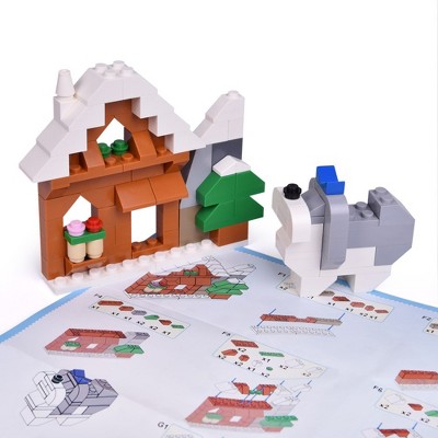 1100 Piece Multicolor Building Bricks Set with Mixed Shapes