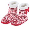 Collections Etc Snowflake Bootie Slippers - 3 of 4