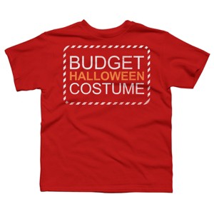 Boy's Design By Humans Budget Halloween By rock3tman T-Shirt - 1 of 3
