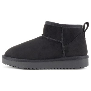 Soda MUTUAL Women's Faux Fur Mini Snow Ankle Boots - 1 of 4