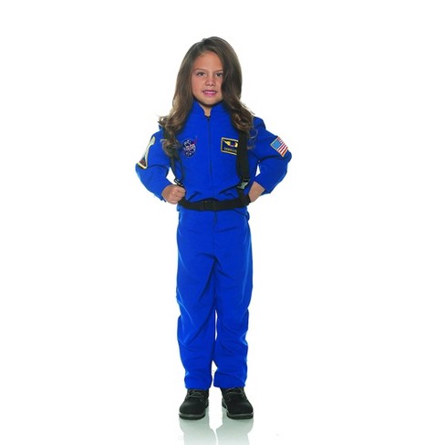 Underwraps Costumes Blue Astronaut Flight Suit Child Costume Small Target