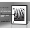 Americanflat 11x14 Picture Frame with Shatter-Resistant Glass, Use as 8x10 Frame with Mat or 11x14 Frame Without Mat, Streamline Collection, Black - 4 of 4