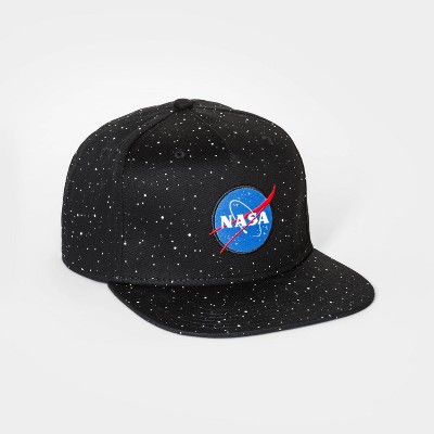 Boys' NASA Flat Brim Baseball Hat - Black