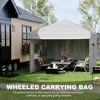 10x10 Easy Pop Up Canopy Tent, Commercial Instant Canopy, Patio Shade with 3 Sidewalls, Quick Setup for Outdoor Use - 2 of 4