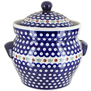 Blue Rose Polish Pottery 1127 Zaklady Large Container - 1 of 1