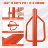 12 LB T Post Driver, Fence Post Driver with Handle, Metal Pounder for U Channel Wooden Fence - 4 of 4