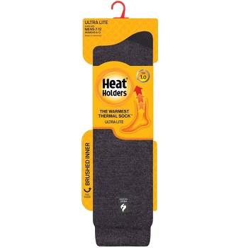 Heat Holders Men's ULTRA LITE Twist Socks | Warm + Soft, Hiking, Cabin,  Cozy at Home Socks | 3X Warmer Than Cotton Socks