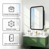Dovelina Wall Medicine Cabinet Mirror Cabinet Multifunctional Wall-Mounted Mirrored Cabinet with Magnetic Doors - 3 of 4