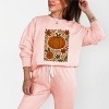 Simply Sage Market Pumpkin Boho Floral Lightweight Garment Dyed Sweatshirt - 2 of 4