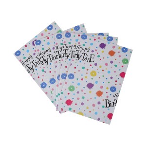 Unique Bargains Gift Wrap Paper Glossy Coated Paper 27.56inch x 19.69inch 5 Pcs - 1 of 4